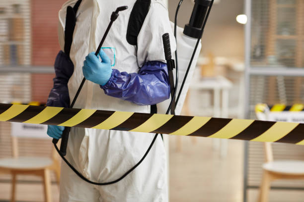 Professional Biohazard Cleanup technician working in Port Jefferson, NY